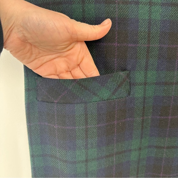 Prophecy Jumper Dress Size 6 Tartan Plaid Wool Pockets Irish Scottish Heritage - Picture 6 of 7